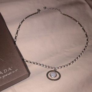 Pearl and Brass Necklace